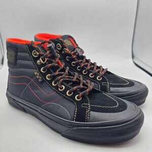 Vans Sk8-Hi Reissue X Spitfire Wheels Mens Size 7.5 Black Red High Top Shoes